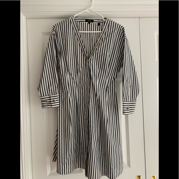Theory cotton poplin shirt dress - Picture 1 of 3